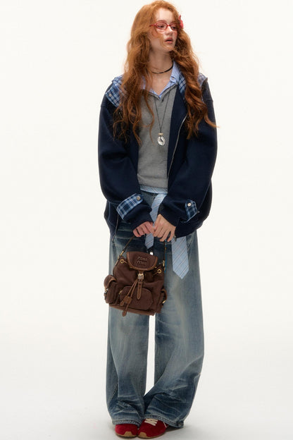 Inner Jean Contrast Jacket Set-Up