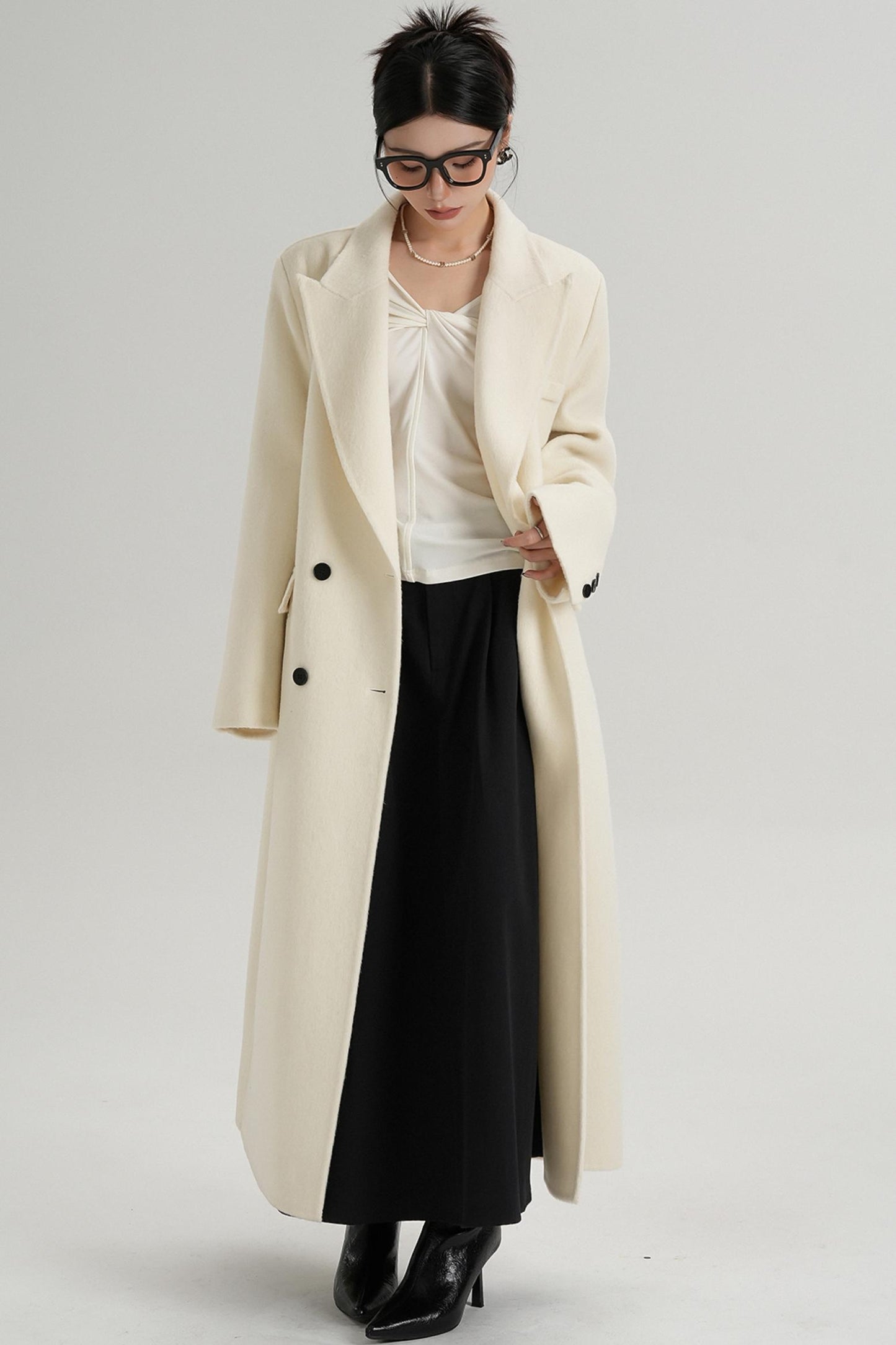 Straight Wool Coat