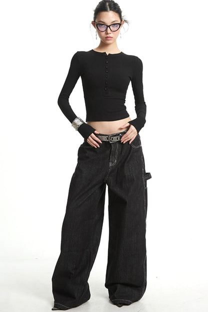 Solid Color Long Sleeve T-Shirt