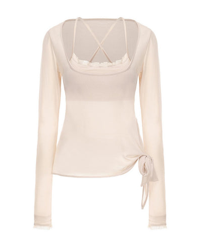 U-Neck Corset Top Set