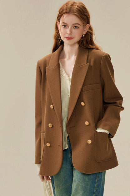 Loose British Tweed Blazer