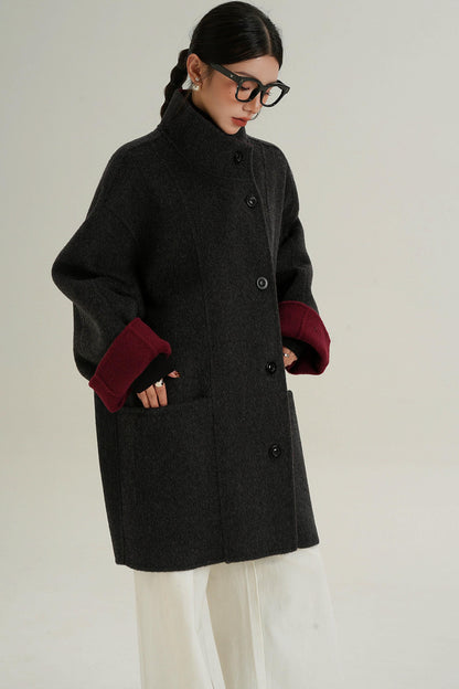 High-End Double-Sided Mid-Length Coat