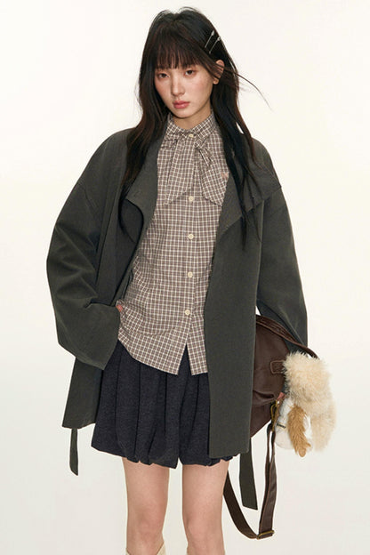 Brushed Flower Bud Culotte Pants