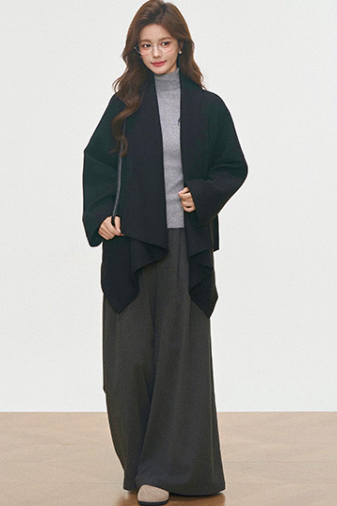 Wool Coat and Turtleneck Set-Up