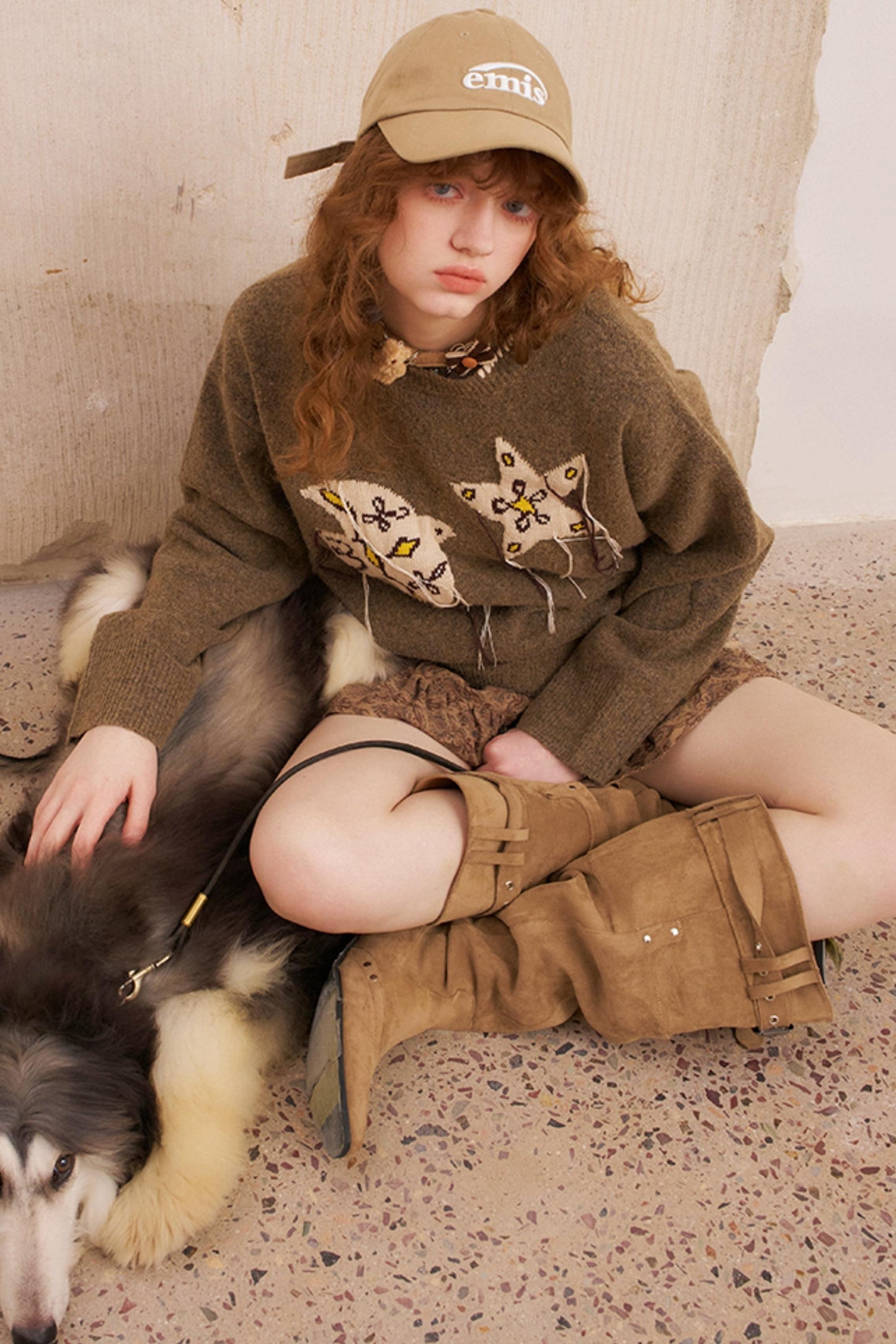 Star Fringe Long Sleeve Sweater