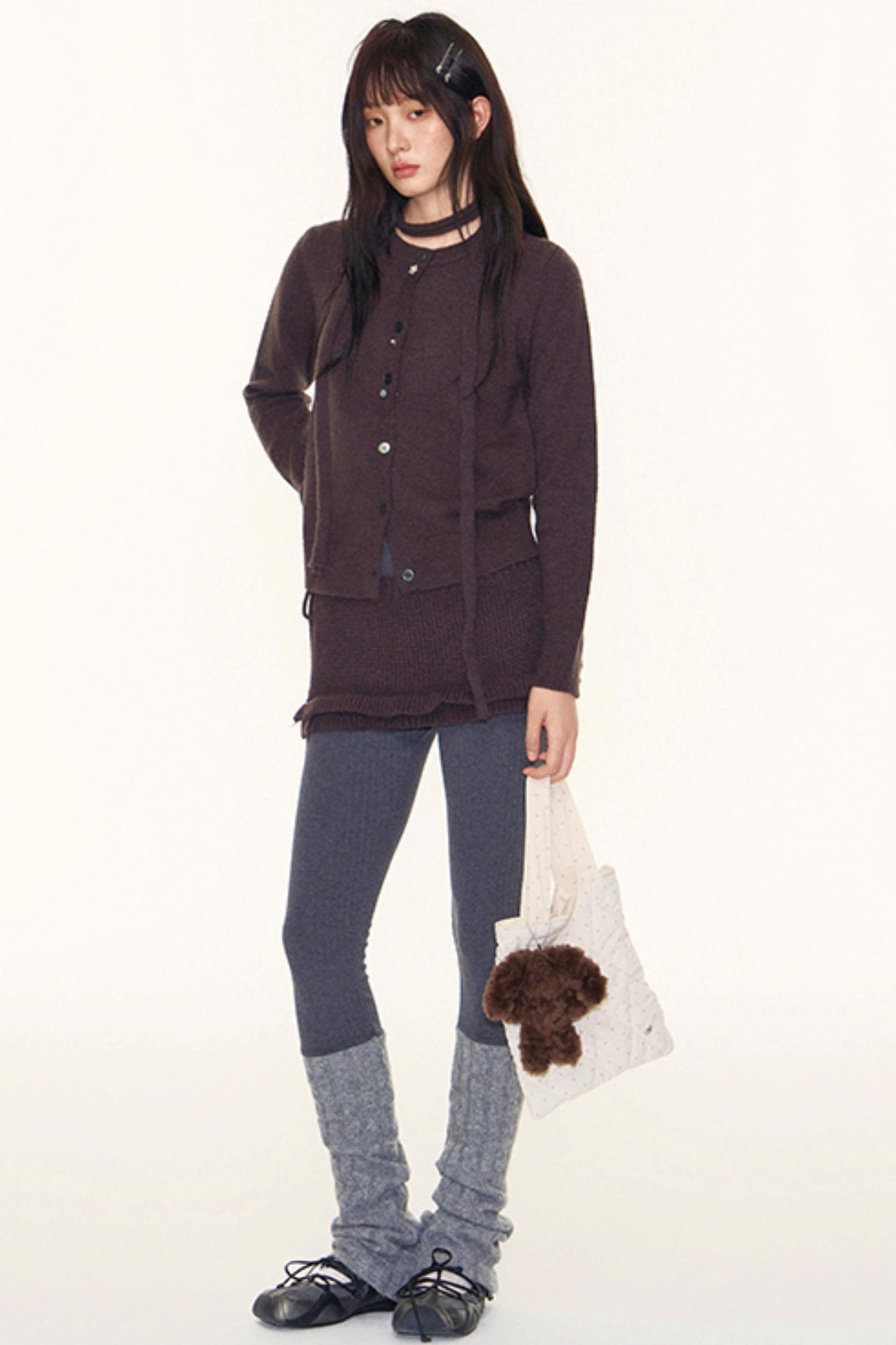 Original Patchwork Knit Leggings Set-Up