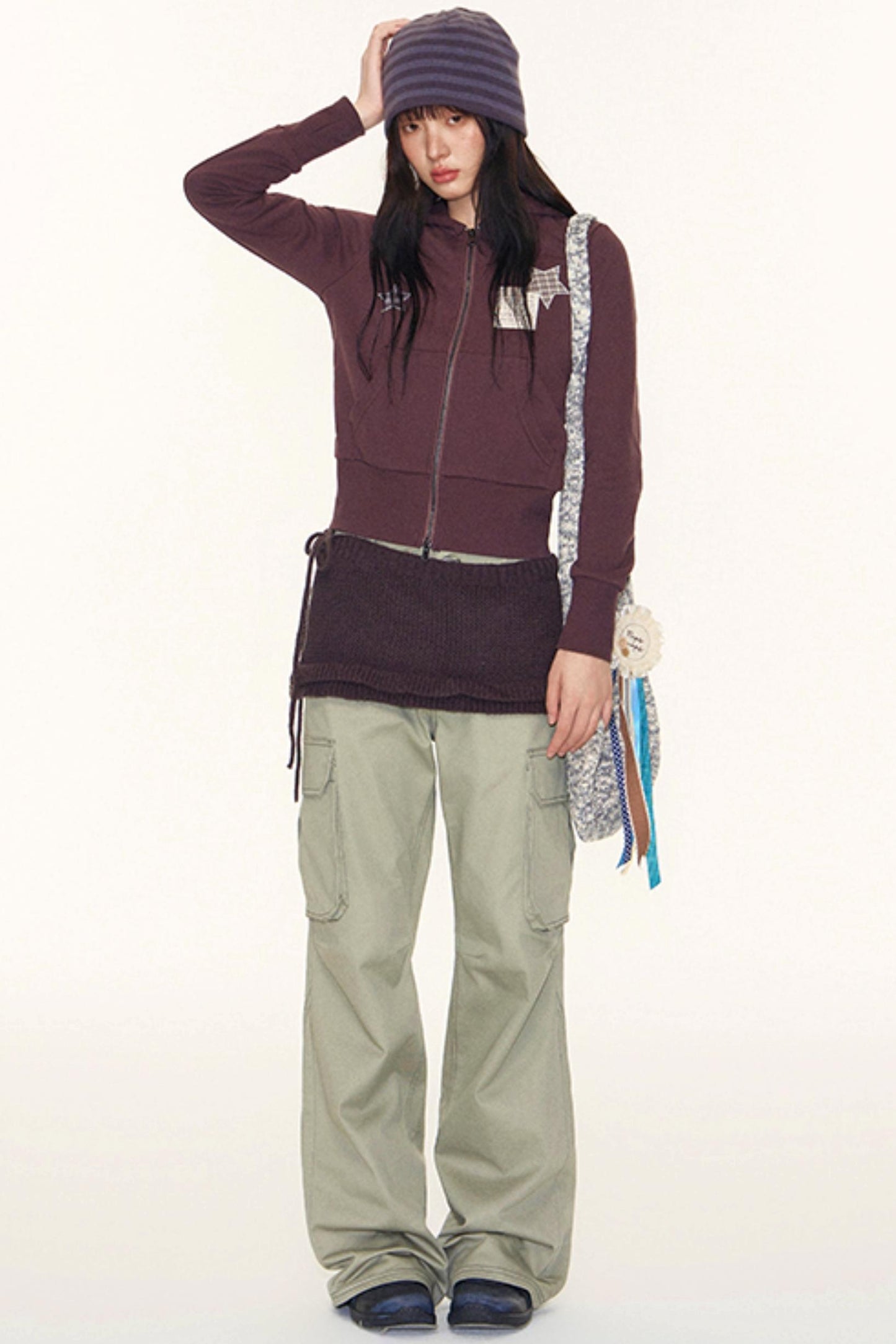 Autumn Lace-Up Short Skirt