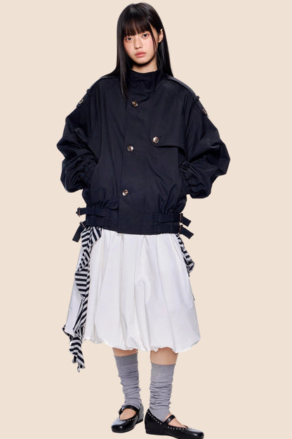 Large Lapel Trench Coat