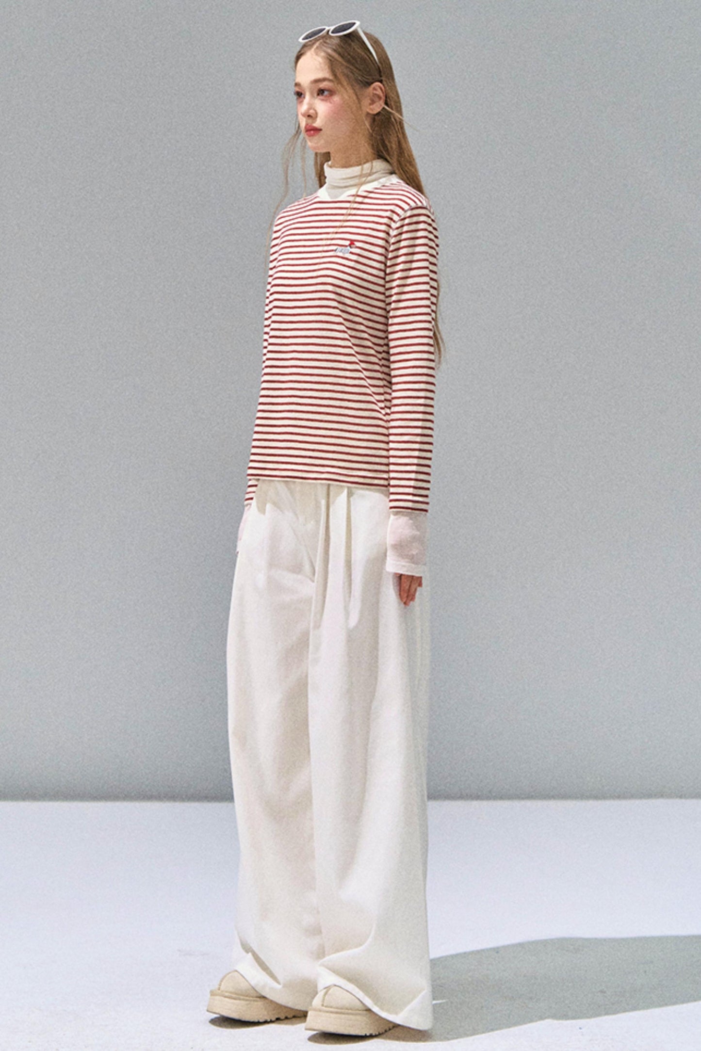 Striped Knitted Base Layer T-Shirt