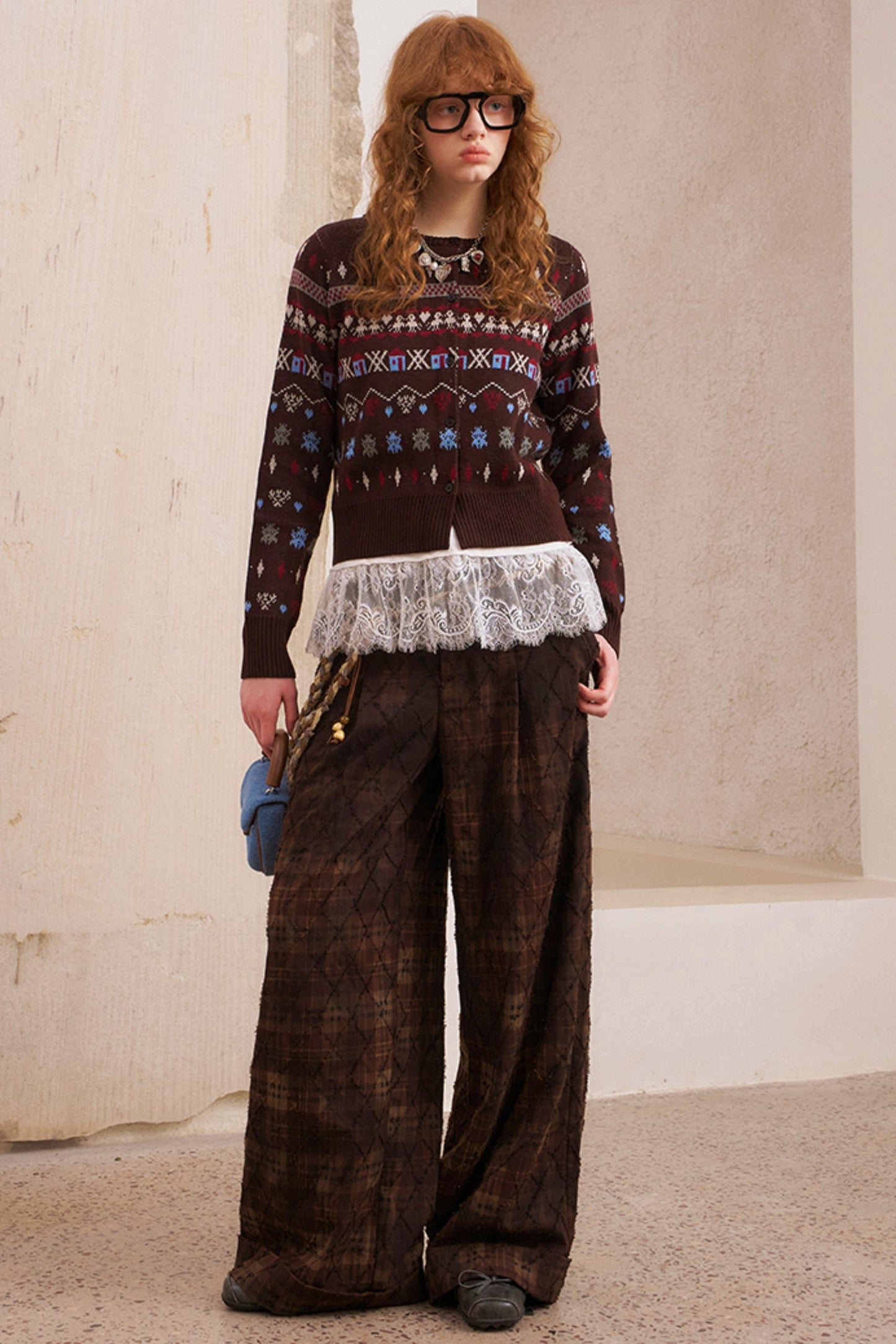 Fair Isle Jacquard Winter Cardigan