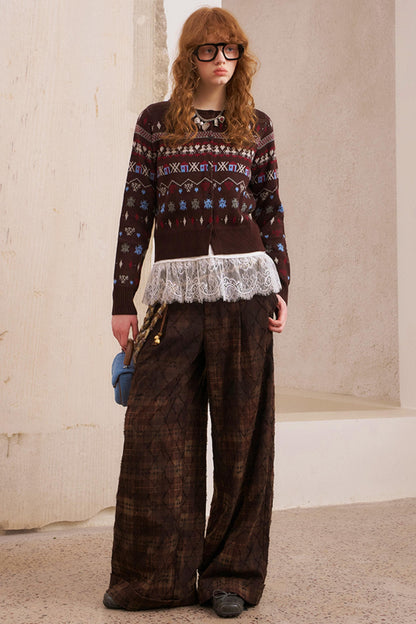 Fair Isle Jacquard Winter Cardigan