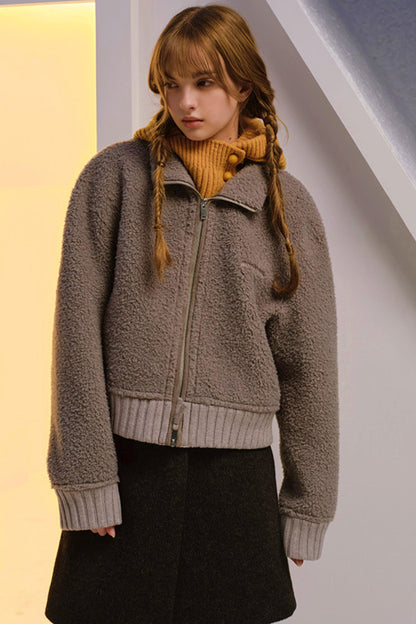 Sheep Wool Blend Knitted Balaclava