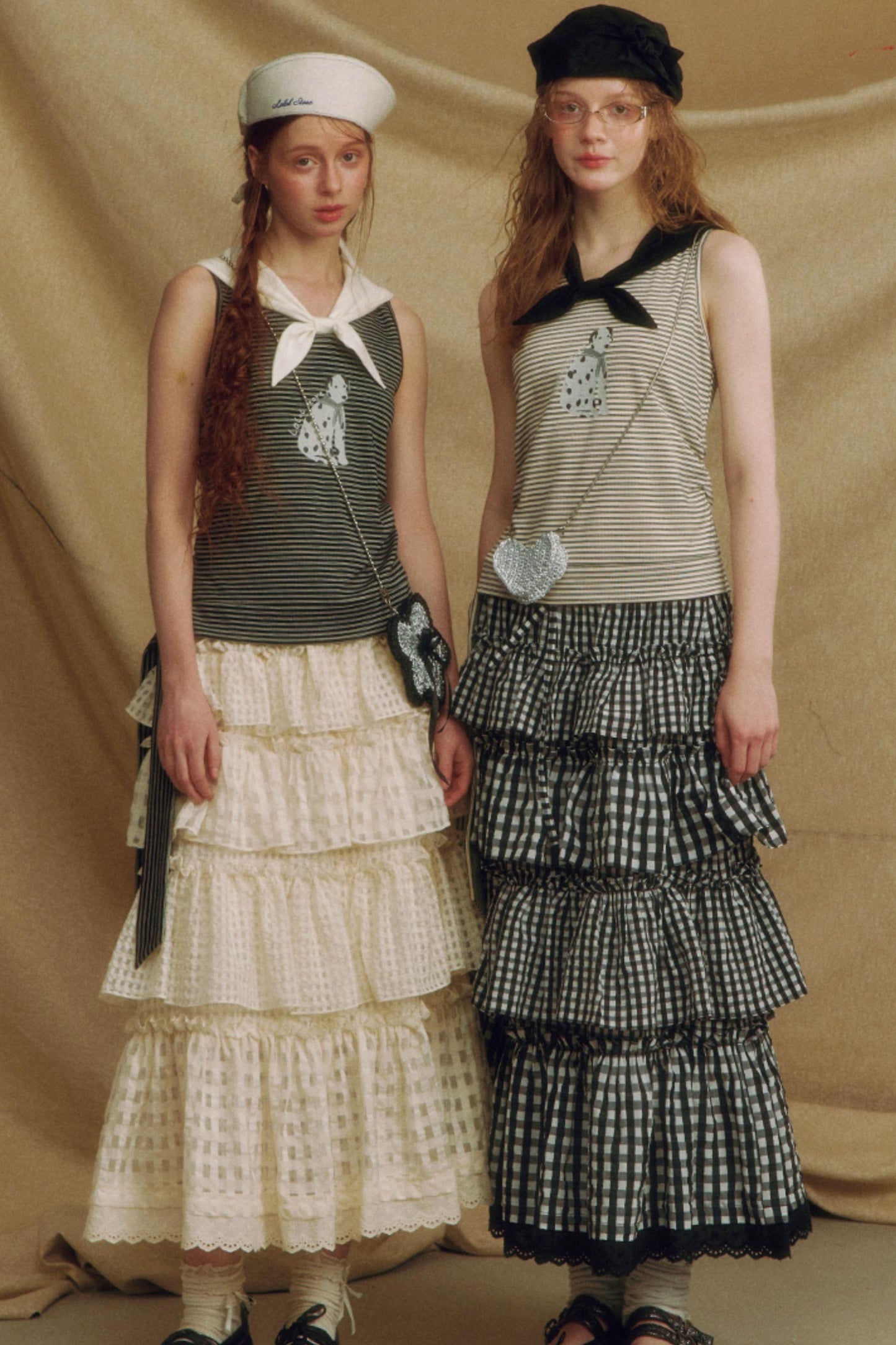 Lace A-Line Layered Skirt