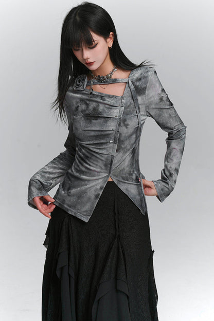Refined Korean Style Long Sleeve Top