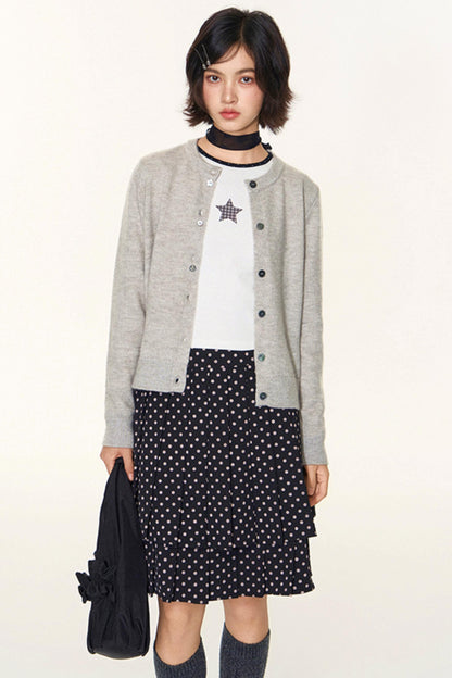 Star Contrast Long Sleeve Top