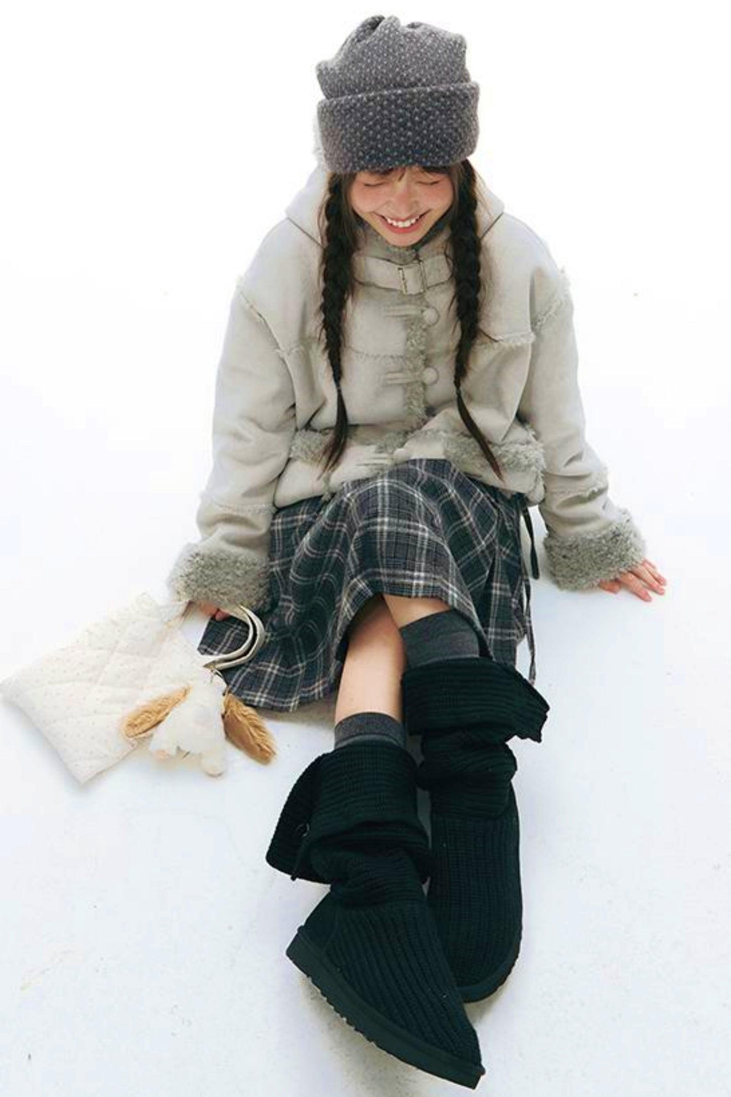 Integrated Hooded Short Coat