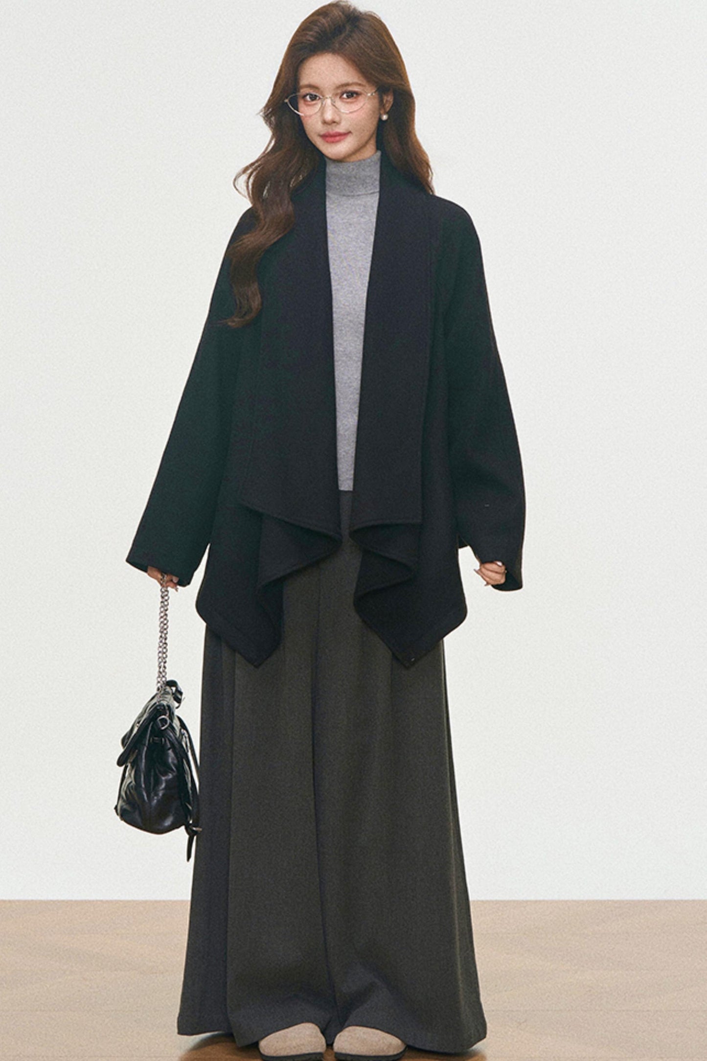 Wool Coat and Turtleneck Set-Up