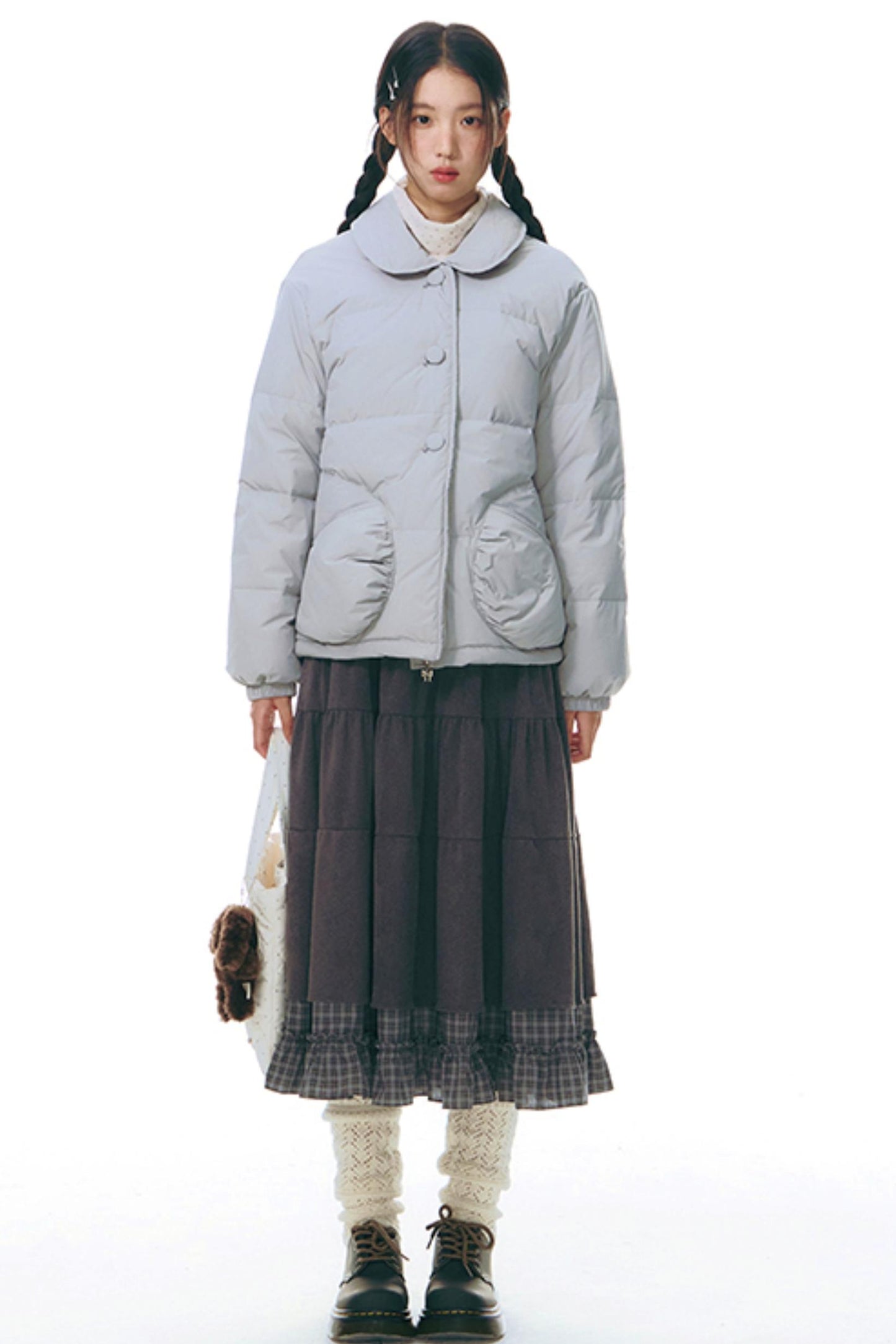 Winter Curved Pocket Cotton Jacket