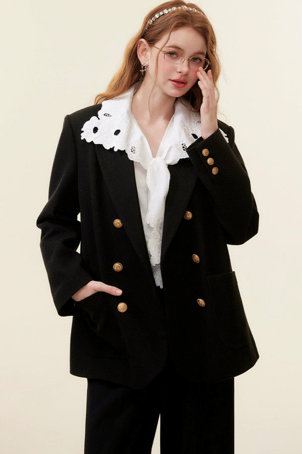 Loose British Tweed Blazer