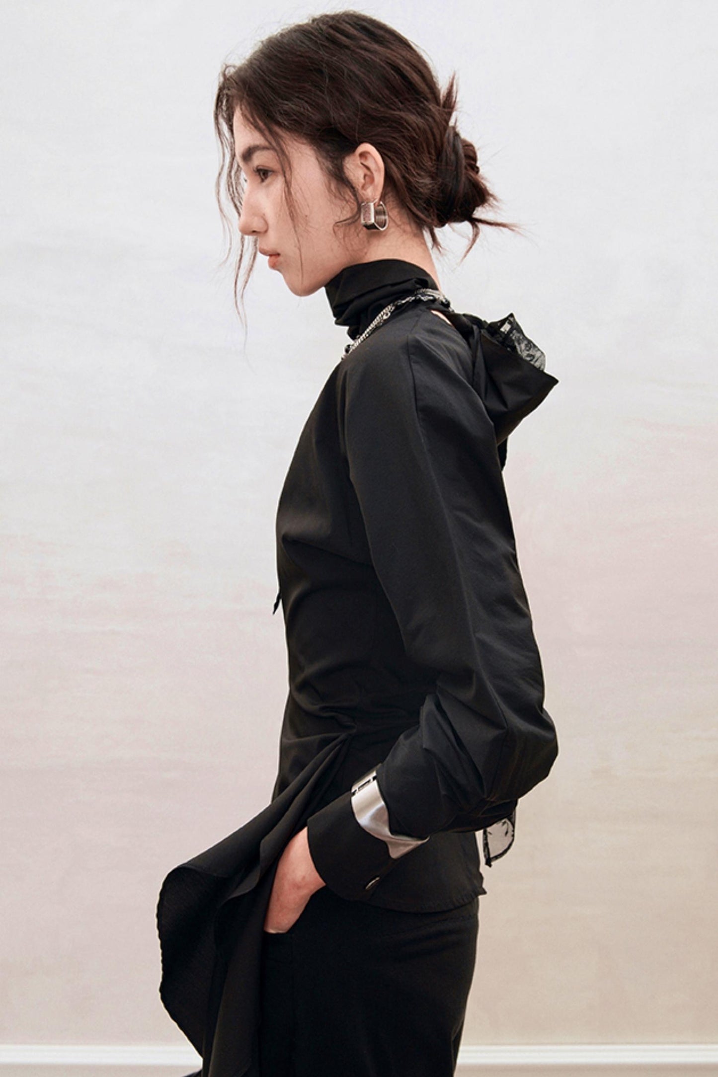 French Style Waist Cinched Shirt Set-Up