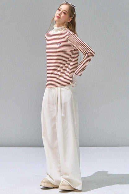 Striped Knitted Base Layer T-Shirt