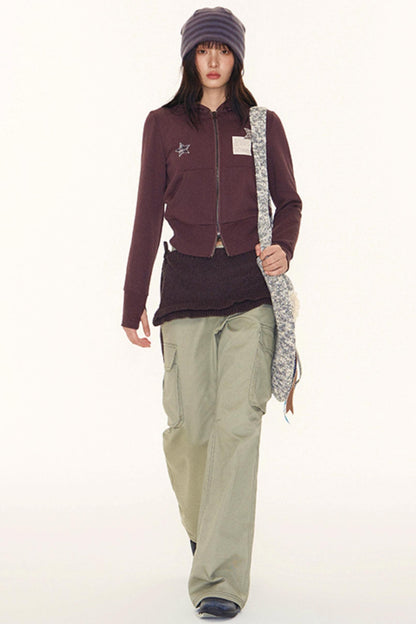 Autumn Lace-Up Short Skirt