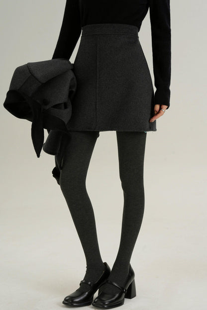 Sophisticated Two-Piece Wool Fashion Coat Set