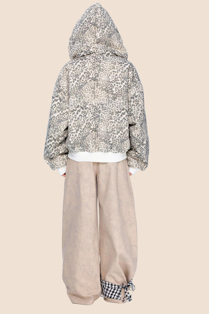 Reversible Leopard Hooded Jacket