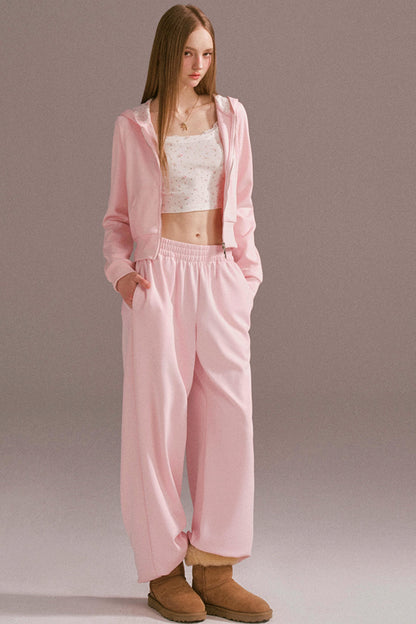 Spice Girl Hooded Knitted Cardigan Set-Up