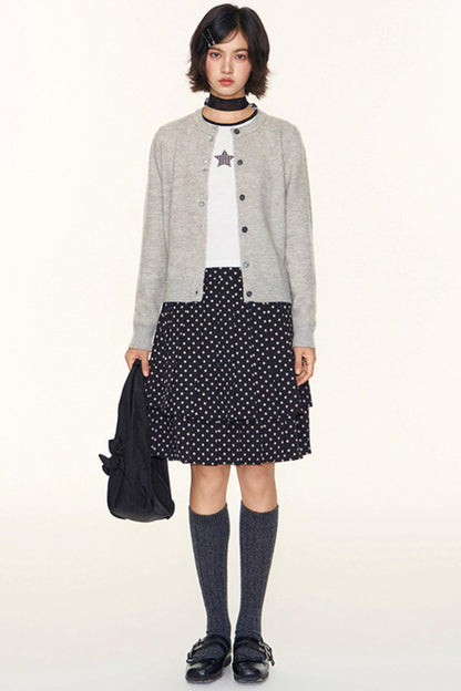 Star Contrast Long Sleeve Top