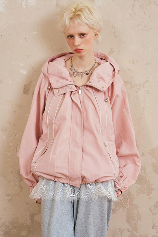 레이스 스포츠 카고 재킷 