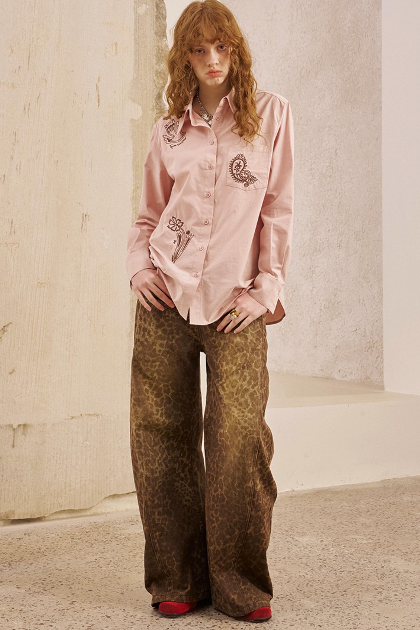 Fall Leopard Split Pants