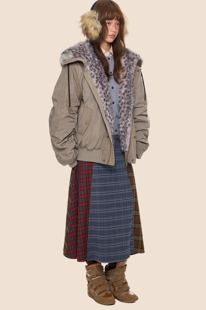 Leopard Print Hooded Jacket