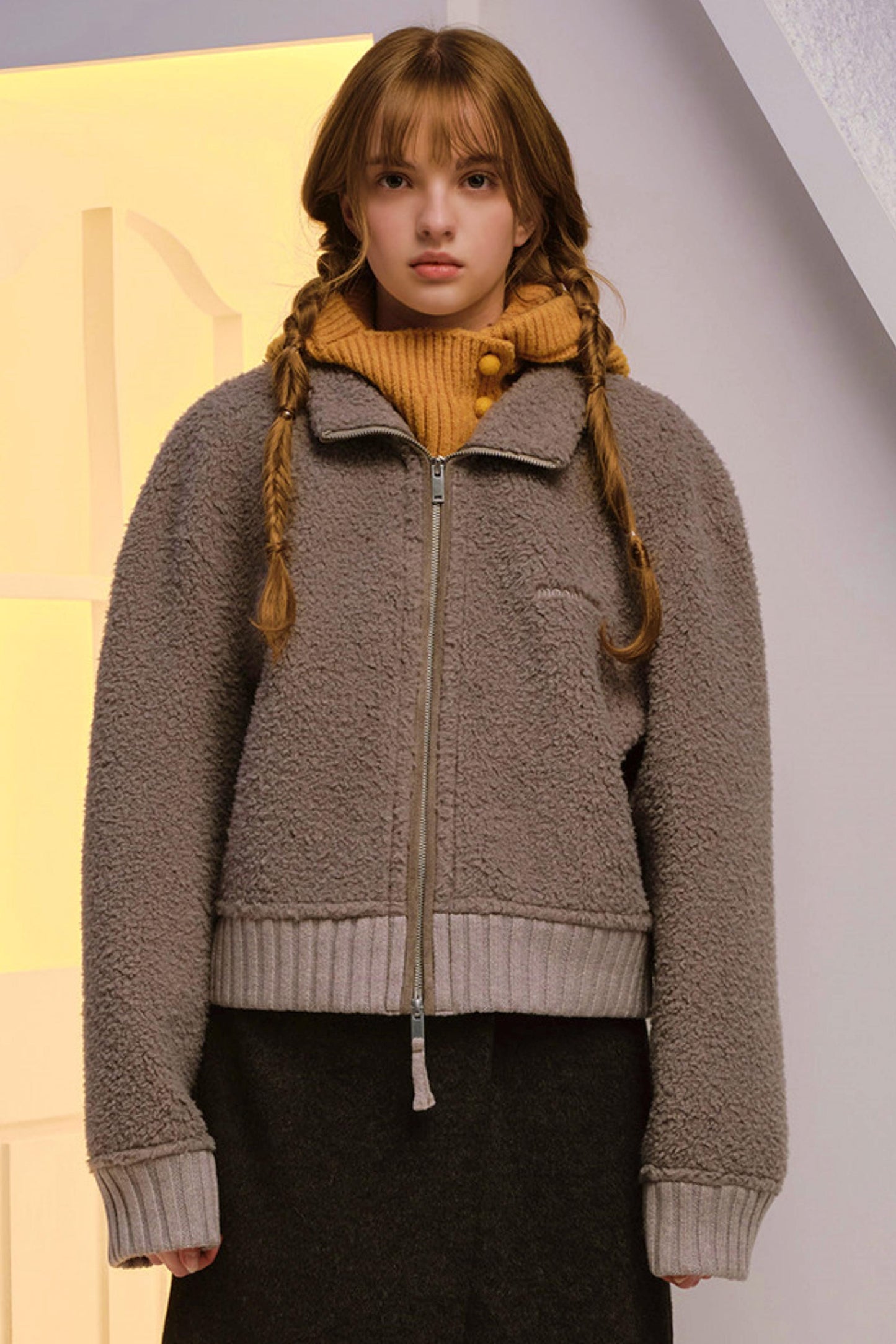 Sheep Wool Blend Knitted Balaclava