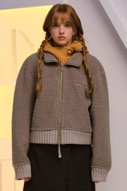 Sheep Wool Blend Knitted Balaclava