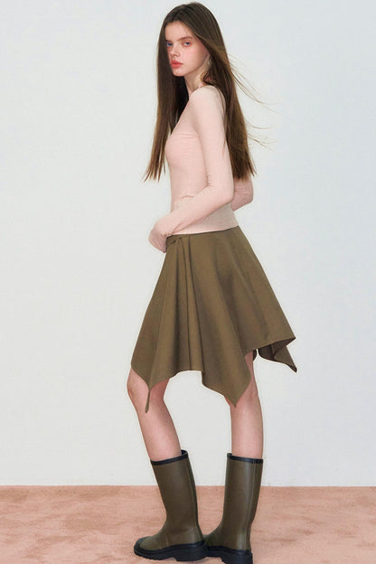 Viapitti Halter Neck Faux Lyocell Top