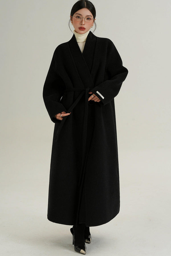 Sophisticated Red Wool Coat