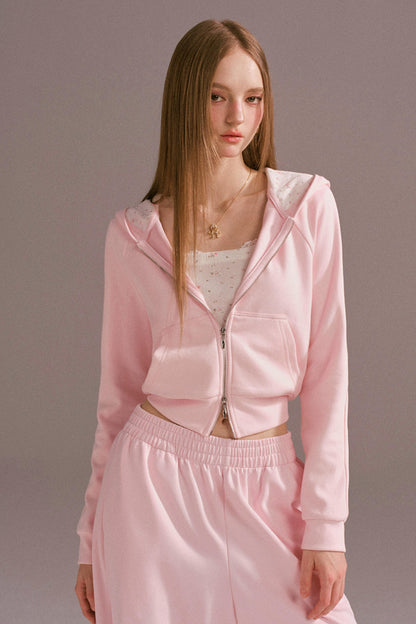 Spice Girl Hooded Knitted Cardigan Set-Up