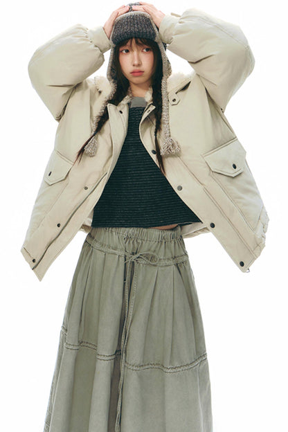 Brushed Stripe Round Neck Long Sleeve Top