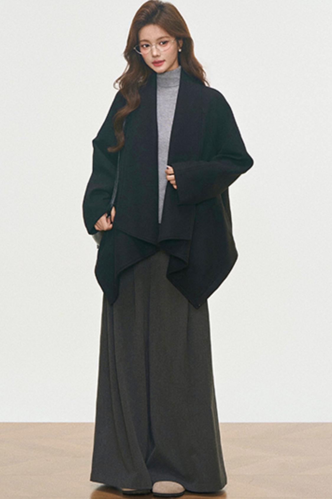 Wool Coat and Turtleneck Set-Up