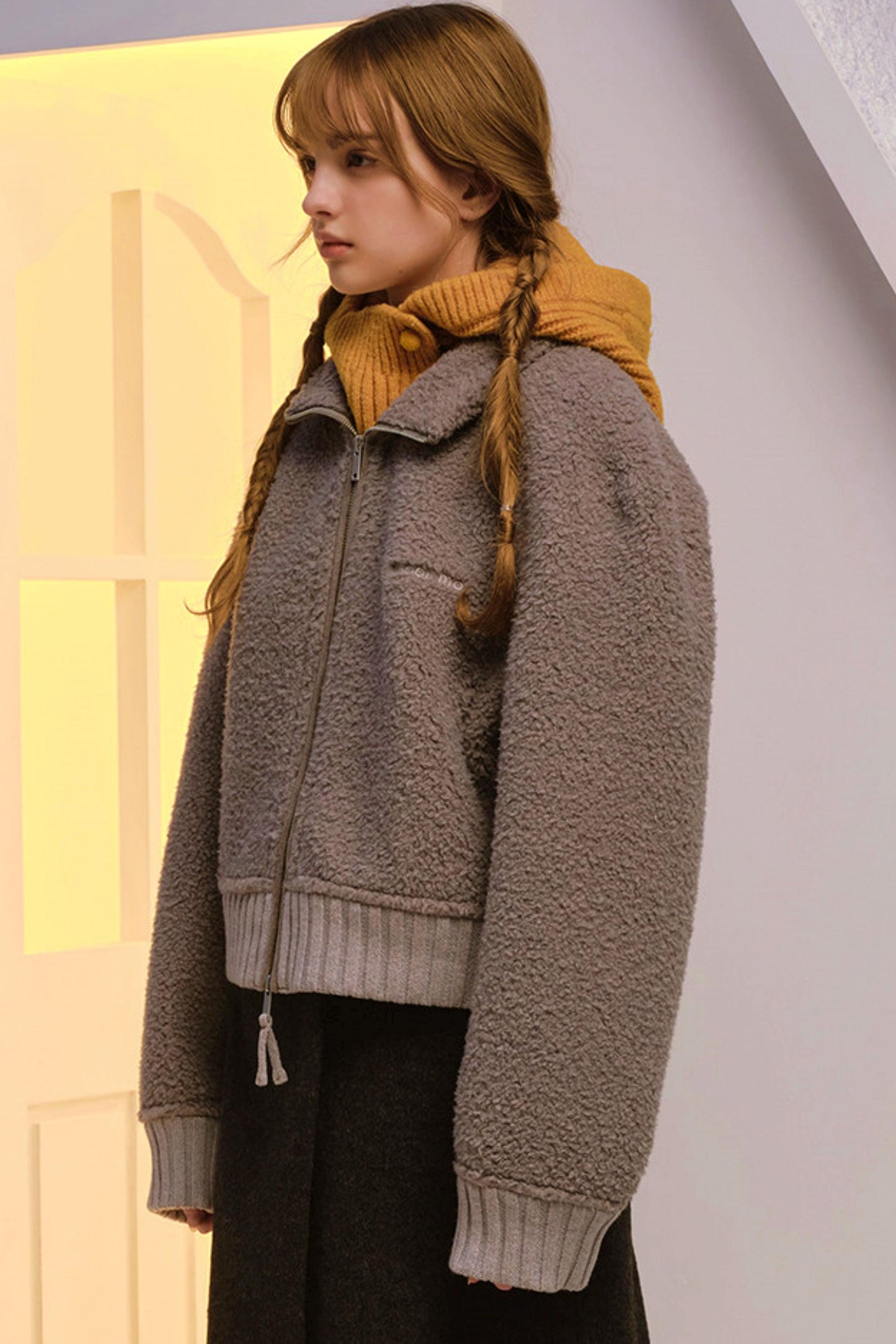 Sheep Wool Blend Knitted Balaclava