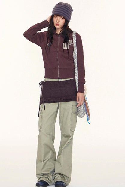 Autumn Lace-Up Short Skirt