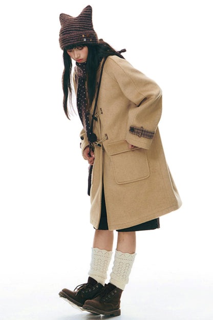 Striped Cat Ear Knit Hat