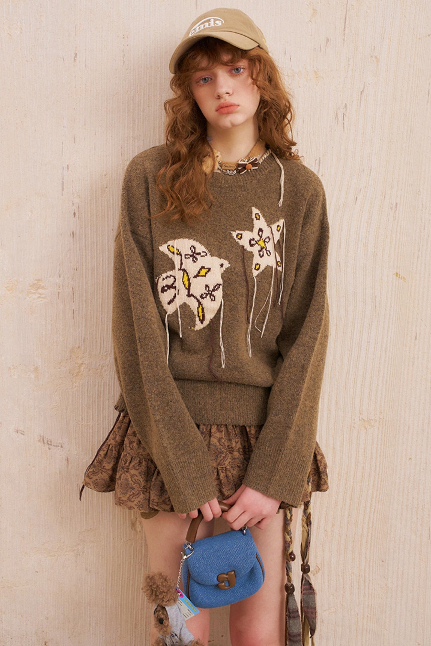 Star Fringe Long Sleeve Sweater