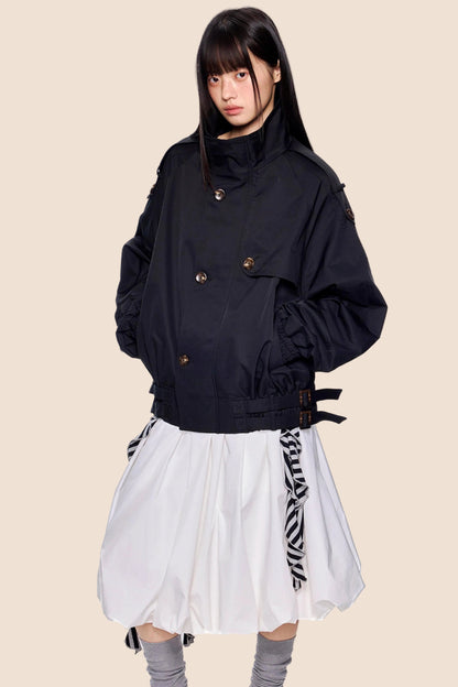 Large Lapel Trench Coat