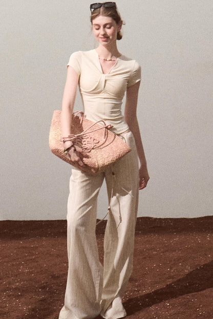 Amber Striped Pants Set-Up