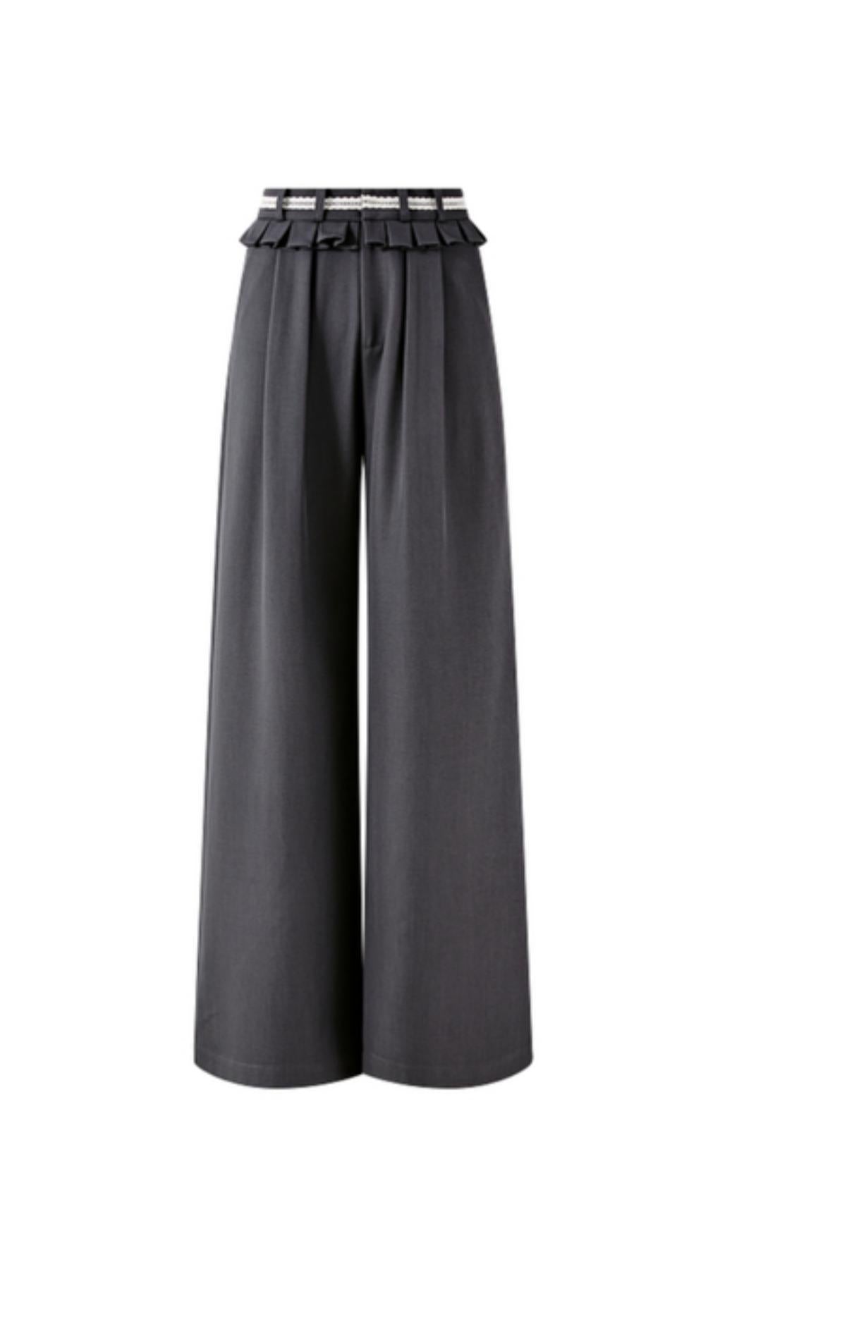 Autumn Gray Blazer Suit Set-Up