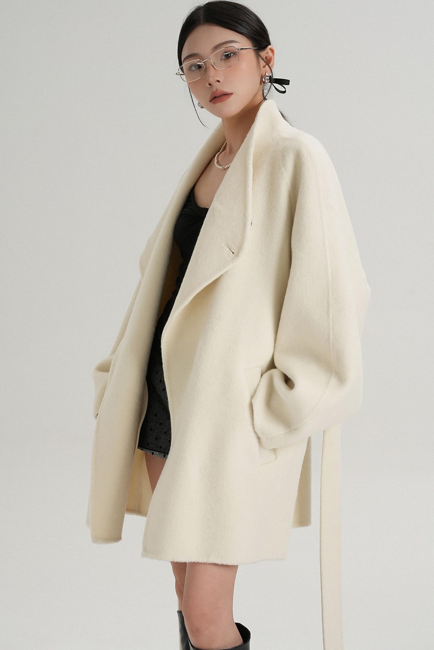 Minimalist Reversible Wool Coat