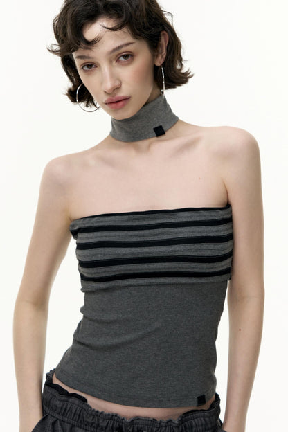 Striped Bandeau Skirt Set-Up