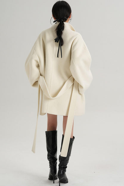 Minimalist Reversible Wool Coat